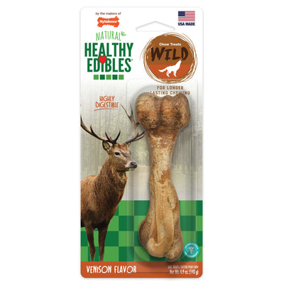 Nylabone Healthy Edibles Wild Venison Large — empaque frontal
