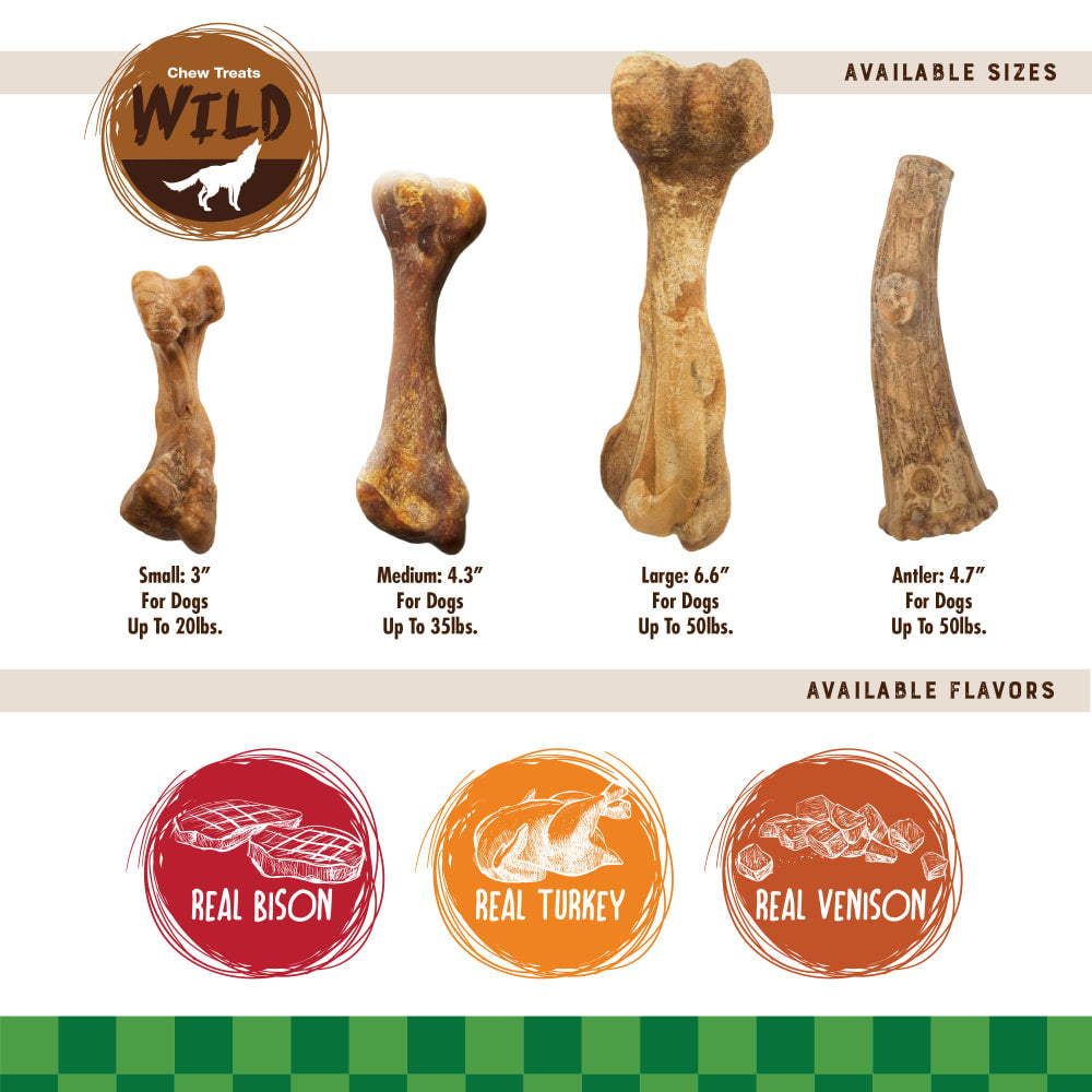 Nylabone Healthy Edibles Puppy Wild Turkey — tabla de tallas