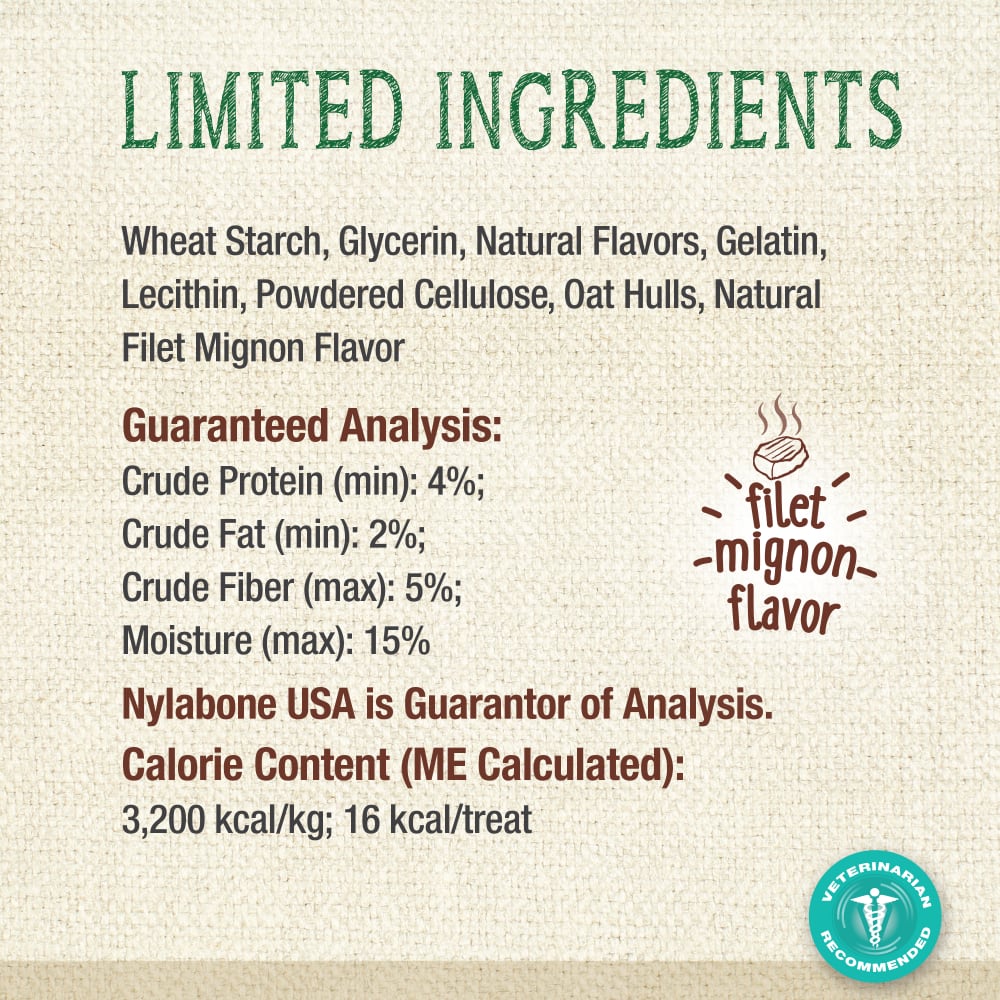 Nylabone Nutri Dent Filet Mignon — ingredientes