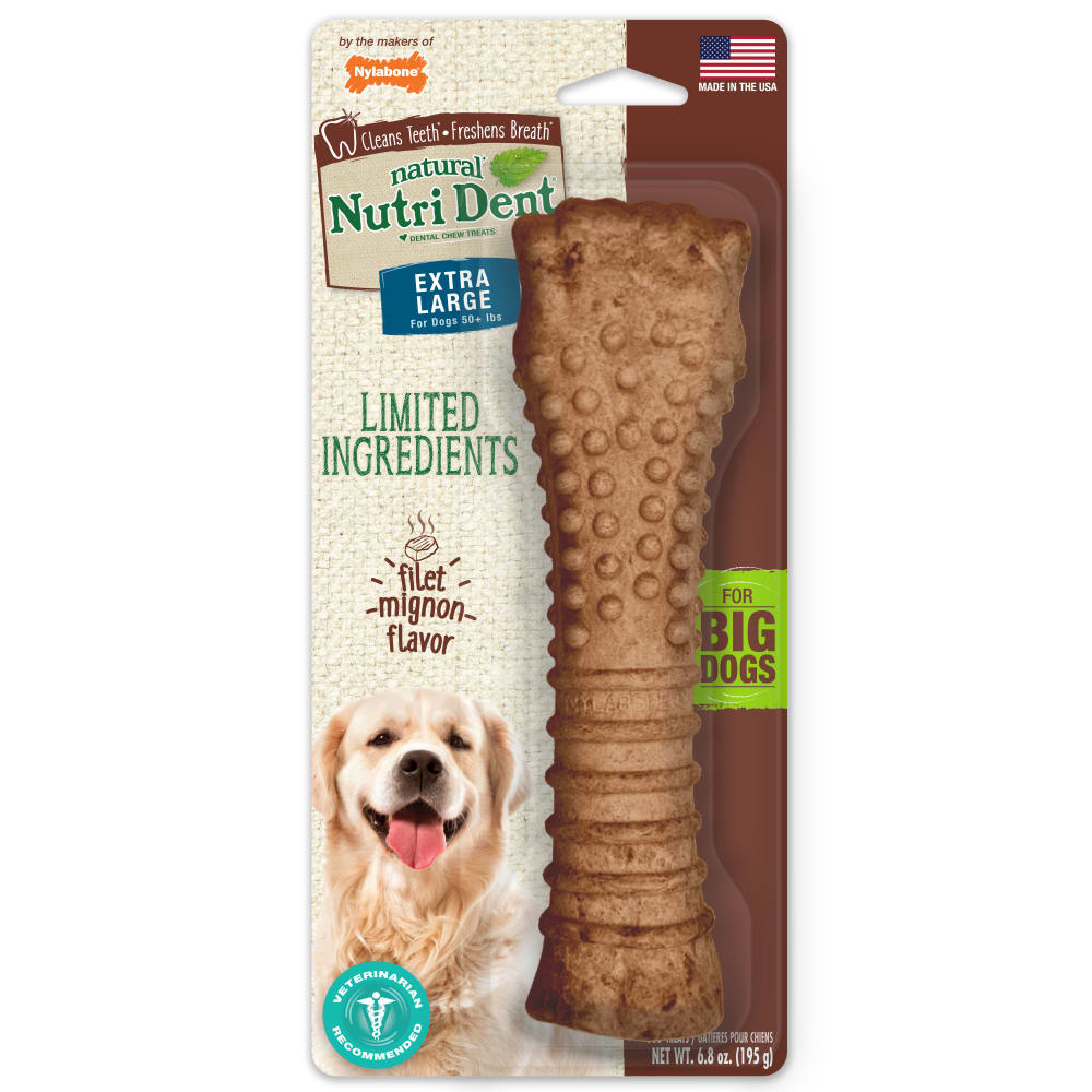Nylabone Nutri Dent Filet Mignon Souper — empaque frontal