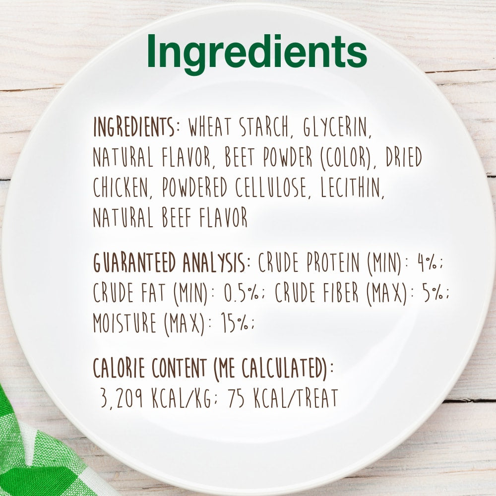 Nylabone Healthy Edibles Meaty Center — información nutricional