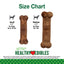 Nylabone Healthy Edibles Meaty Center — tabla de tallas