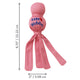 KONG Wubba Puppy rosa — vista y medidas