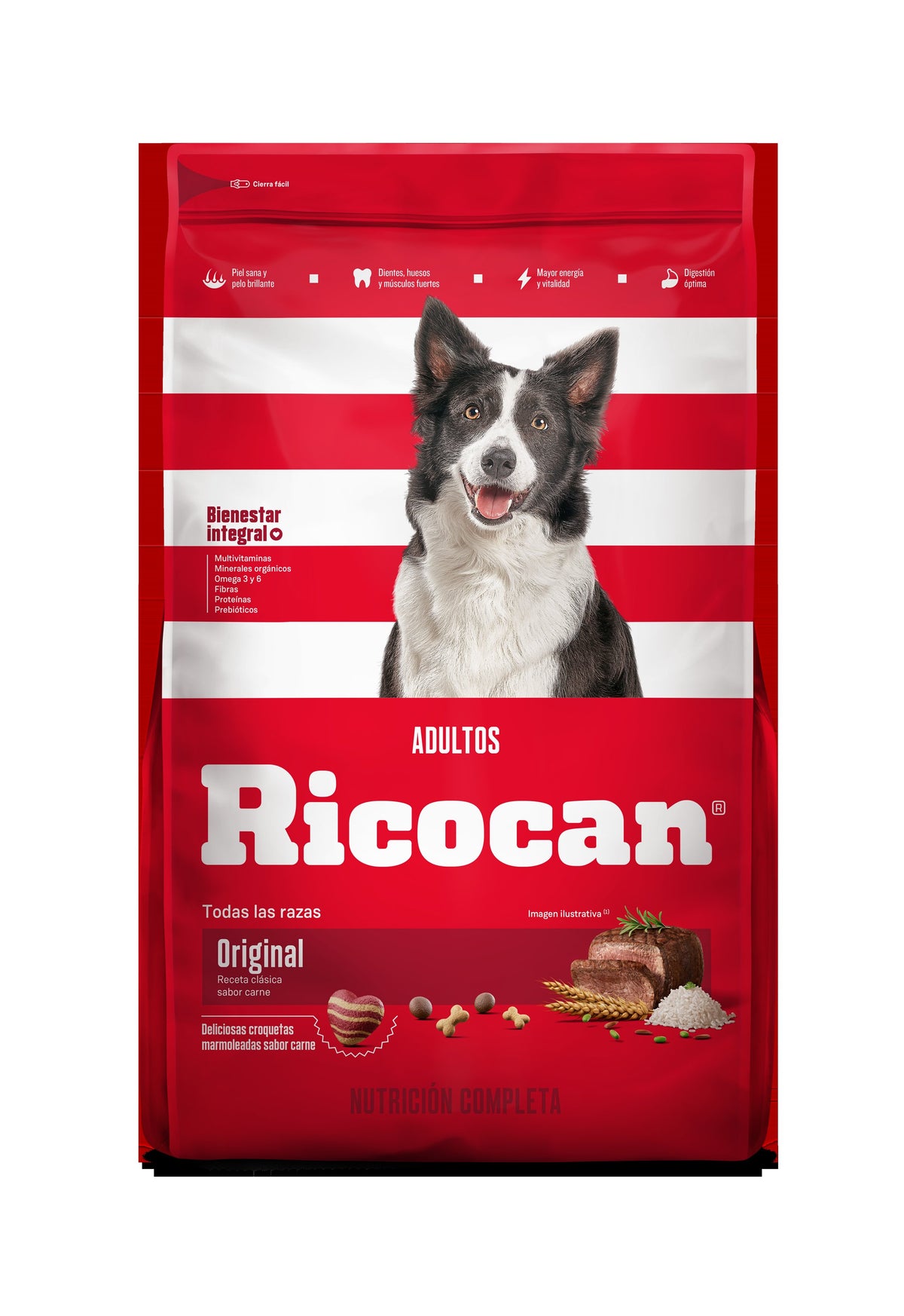 Ricocan | Original sabor carne, adultos todas las razas – 1 kg