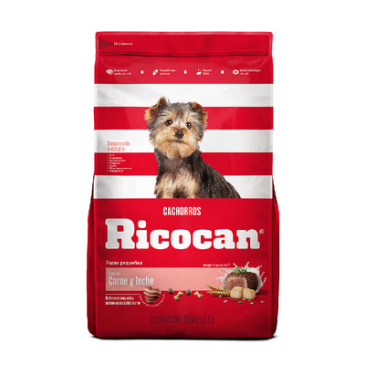 Ricocan | Cachorros razas pequeñas sabor carne y leche – 1 kg