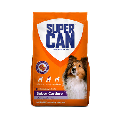 Supercan | Adultos todas las razas sabor cordero – 1 kg