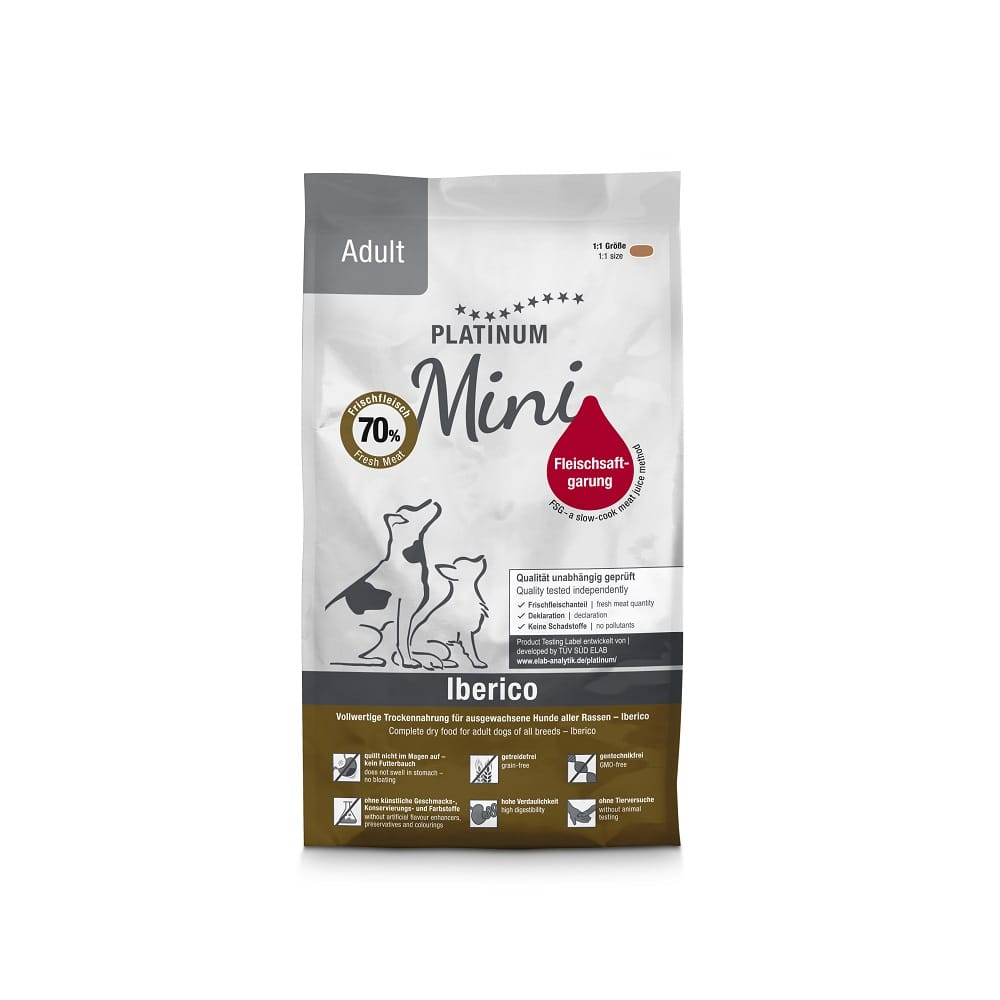 Platinum | Alimento seco para perros adultos de razas pequeñas Adult Iberico Mini — fotografía oficial