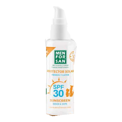Menforsan Protector Solar SPF30 — fotografía del catálogo Vetpharma