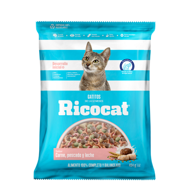 Ricocat | Gatitos sabor carne, pescado y leche