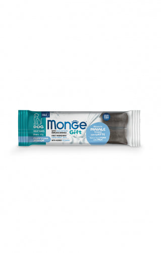 Monge Gift | Premios Meat Bars para perros cachorros. Cerdo y leche