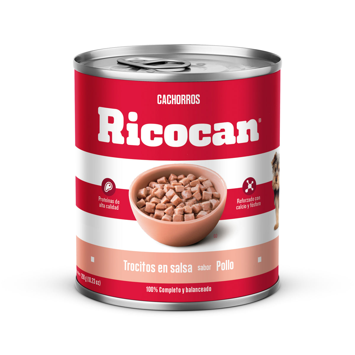 Ricocan | Trocitos en salsa sabor pollo, cachorros – 290 g
