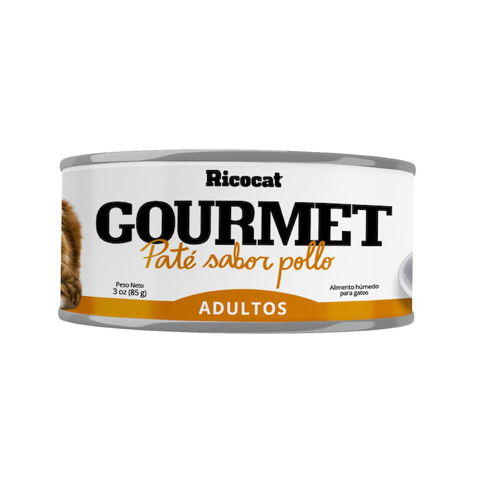 Ricocat Gourmet | Paté sabor salmón, gatos adultos (lata)