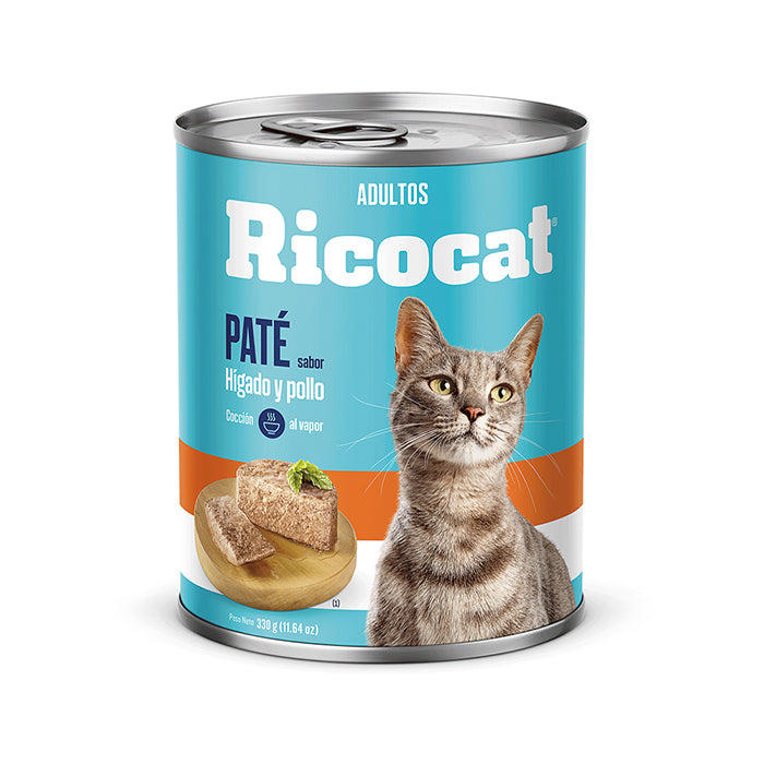 Ricocat | Paté sabor hígado y pollo, gatos adultos (lata)