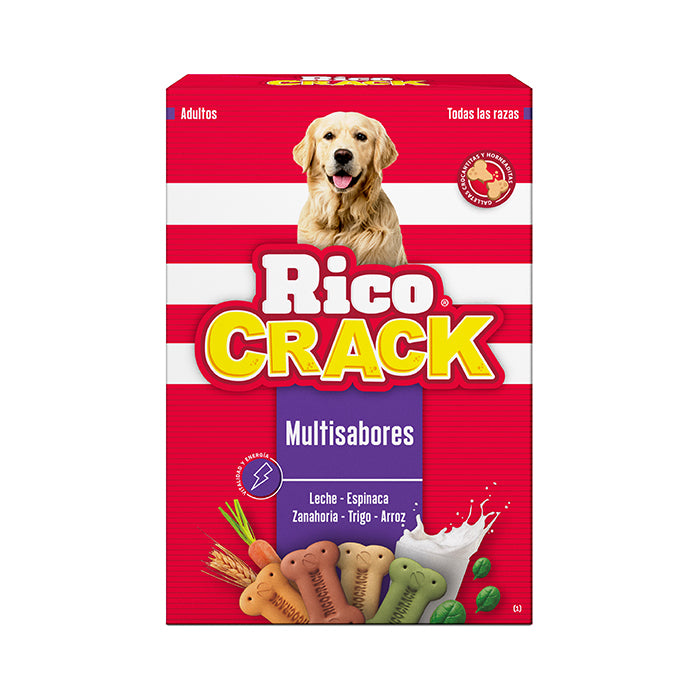 Ricocrack | Galletas Multisabores para perros adultos – 500 g