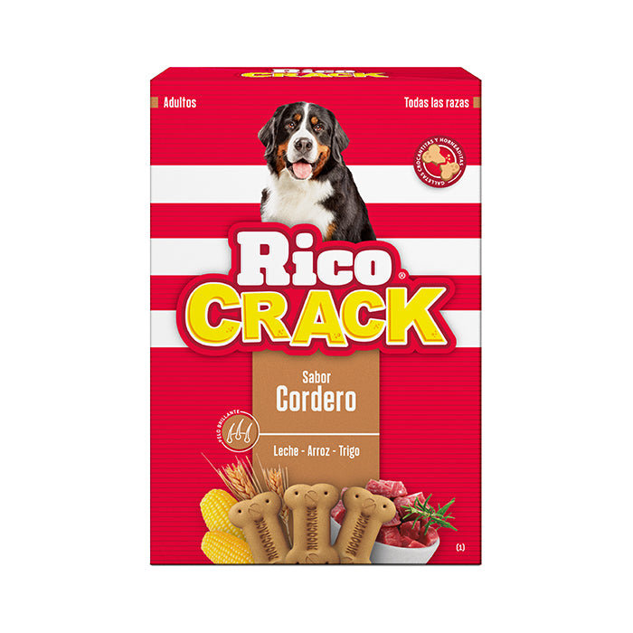 Ricocrack | Galletas horneadas sabor cordero para perros adultos – 500 g