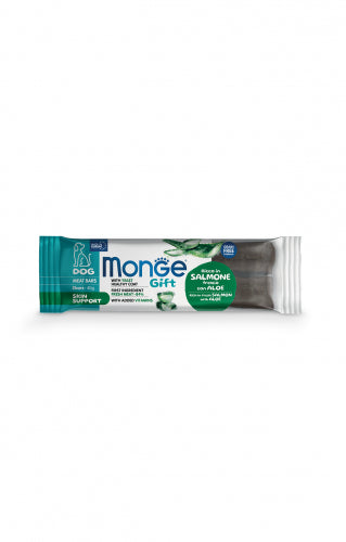 Monge Gift | Premios Meat Bars para perros adultos Skin Support. Salmón y aloe