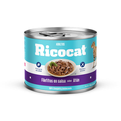 Ricocat | Filetitos sabor atún, gatos adultos – 160 g