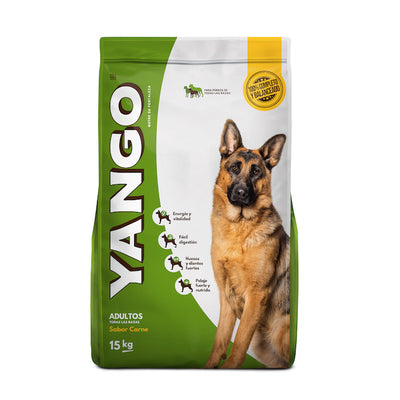 Yango | Adultos todas las razas sabor carne – 15 kg