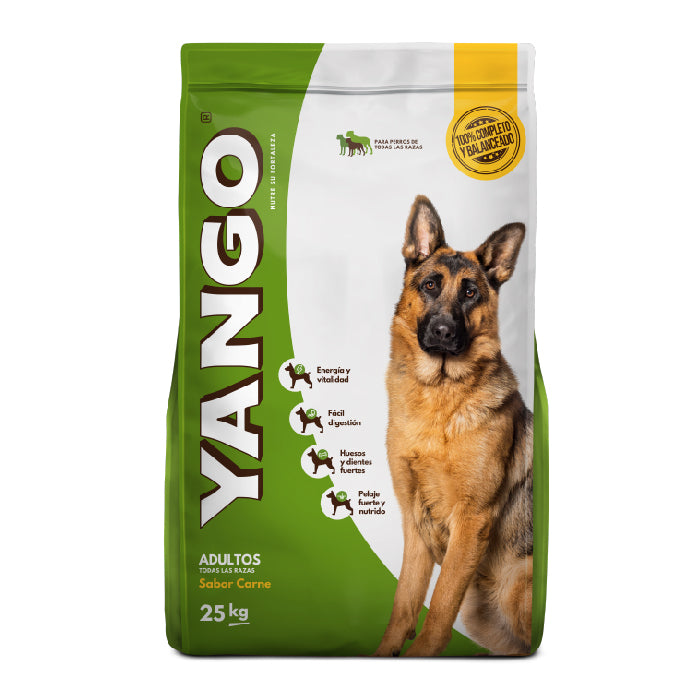 Yango | Adultos todas las razas sabor carne – 25 kg