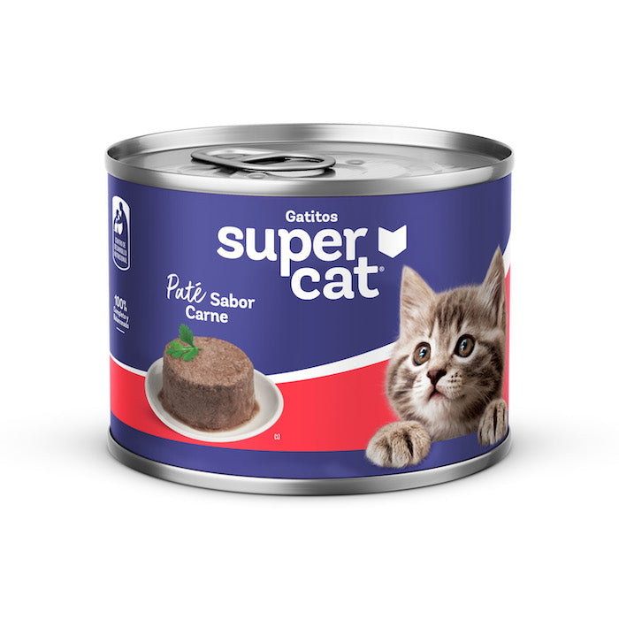 Supercat | Paté sabor carne, gatitos (lata)