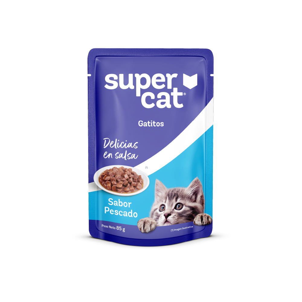 Supercat | Delicias sabor pescado, gatitos (pouch)