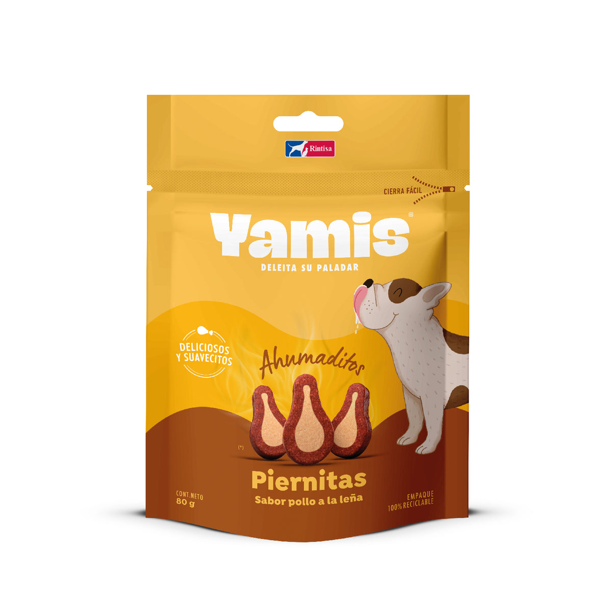 Yamis | Ahumaditos Piernitas sabor pollo a la leña para perros adultos