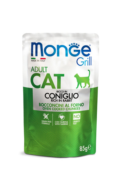 Monge | Humedo gatos Grill Conejo