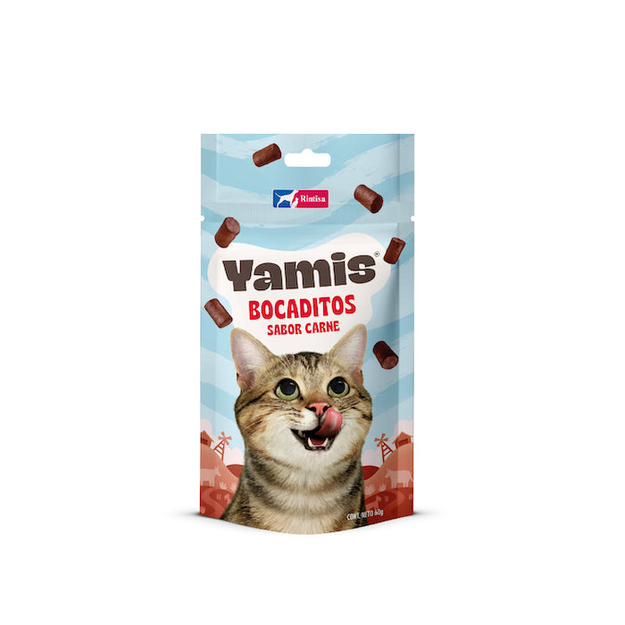 Yamis | Bocaditos sabor carne para gatos adultos