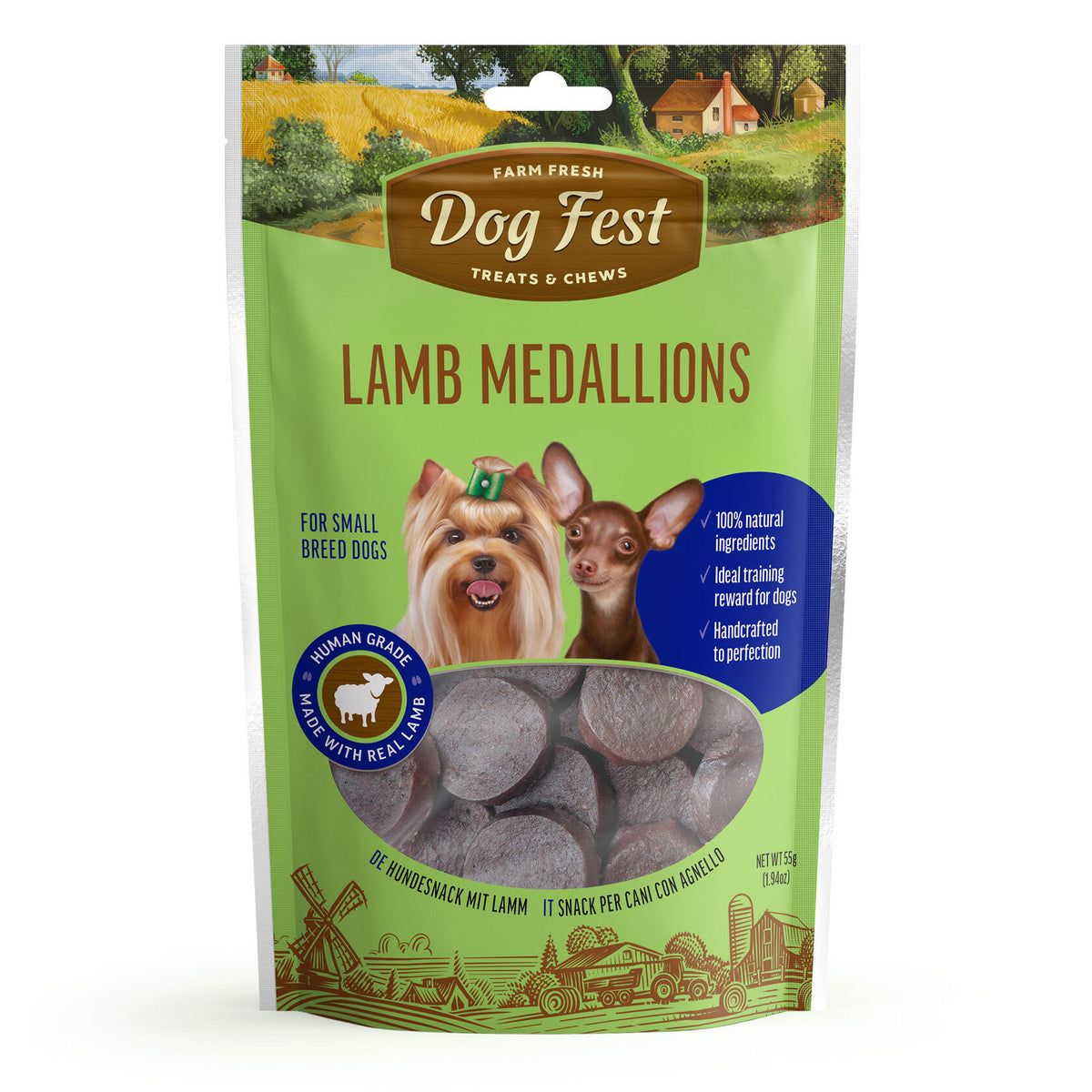 Dog Fest | Medallones de cordero para perros de razas pequeñas