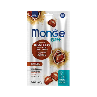 Monge Gift Sticks sensitive cordero y castana