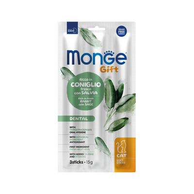 Monge Gift Soft Sticks dental conejo y salvia