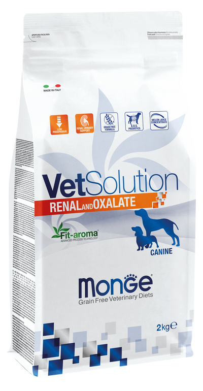 Monge VetSolution | Seco perros Renal y Oxalate