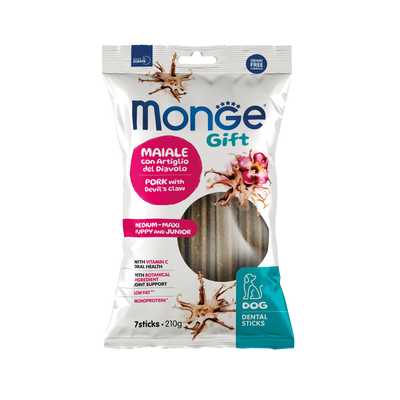 Monge Gift Dental Sticks cachorro Medium-Maxi cerdo