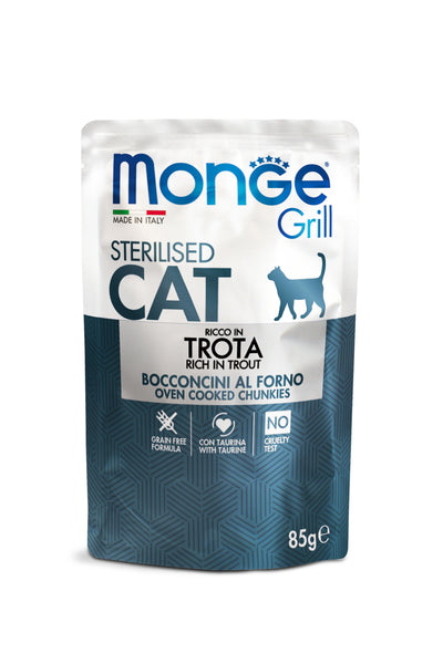 Monge | Humedo gatos Grill Trucha