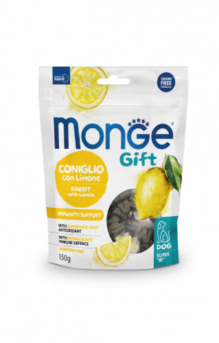 Monge Gift | Premios Super M Immunity Support para perros. Conejo y limón
