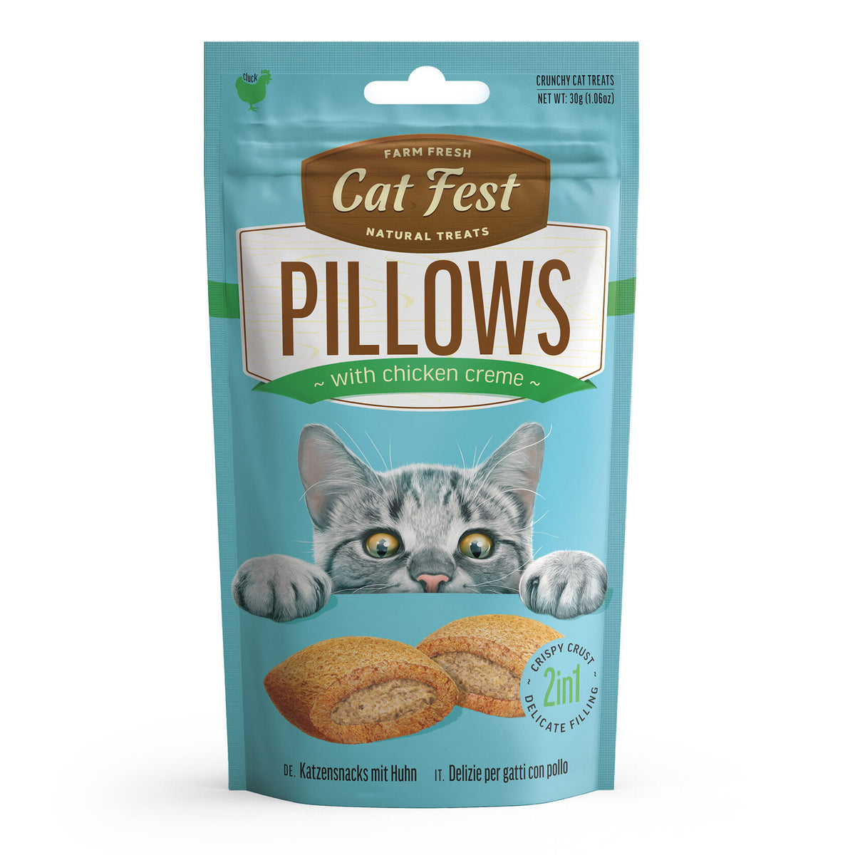Cat Fest | Almohaditas rellenas de crema de pollo para gatos