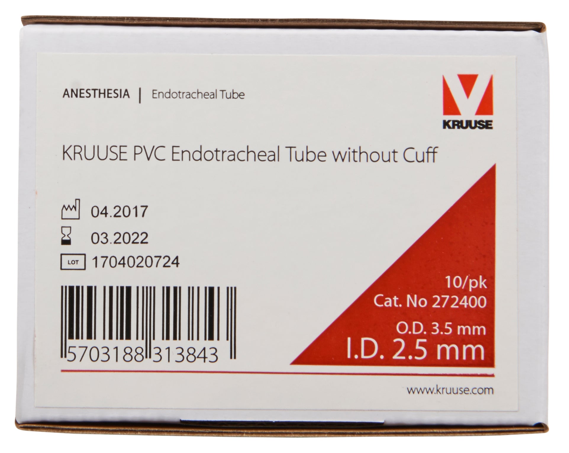 Sonda endotraqueal de PVC KRUUSE - detalle