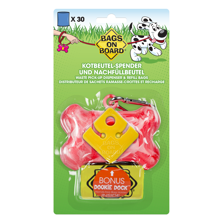 Manna Pro | Pink Marble Bone Dispenser