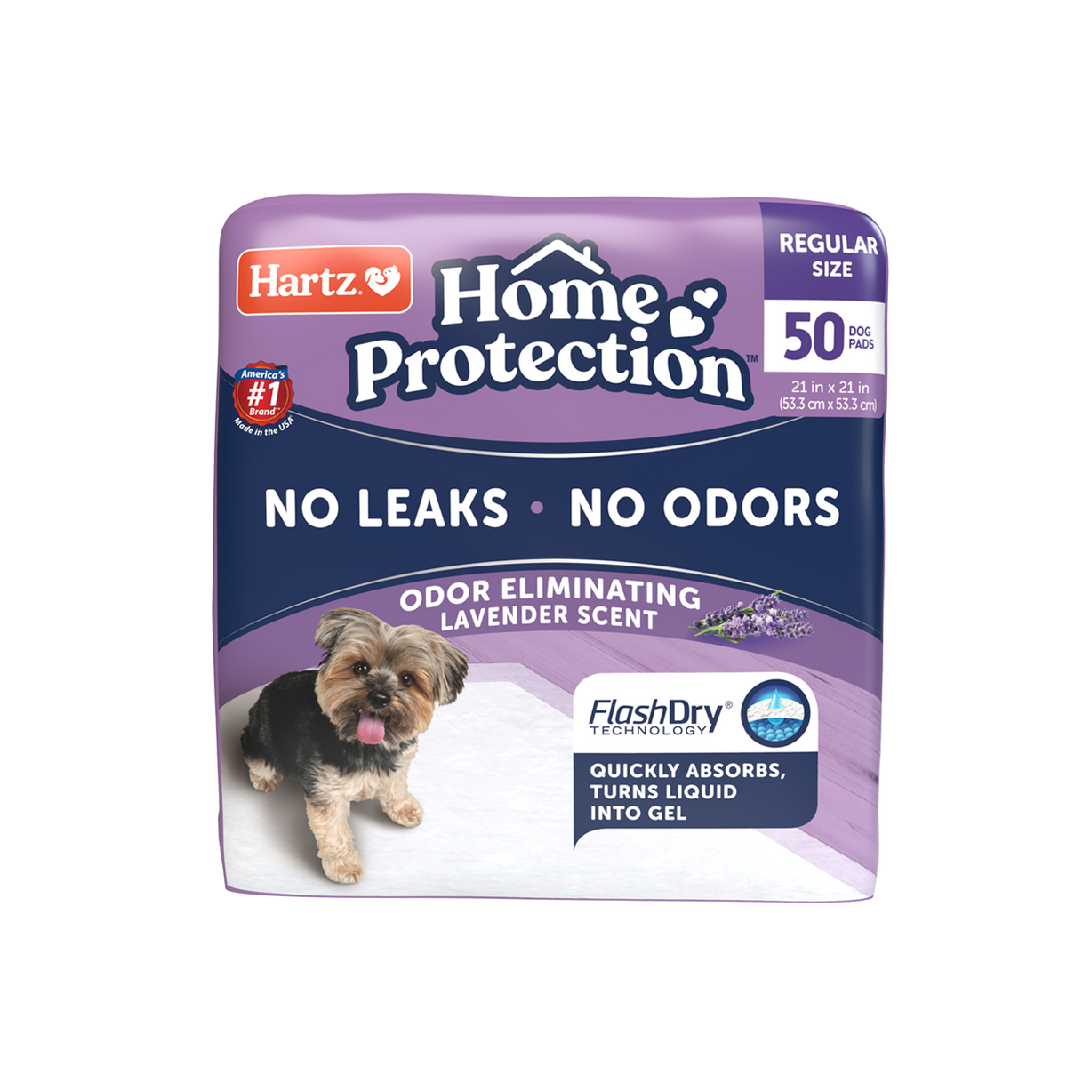 Hartz | Training Pads Odor Eliminating — 50 unid. (lavanda)