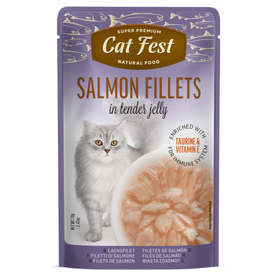 Cat Fest | Filetes de salmón en gelatina suave para gatos