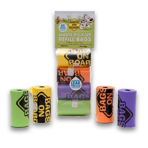 Bags on Board Rainbow Refill Rolls 60 — en uso