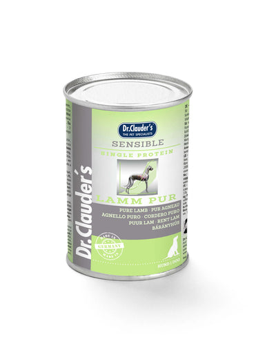 Dr.Clauder’s | Selected Meat Sensible, cordero para perros · lata de 400 g