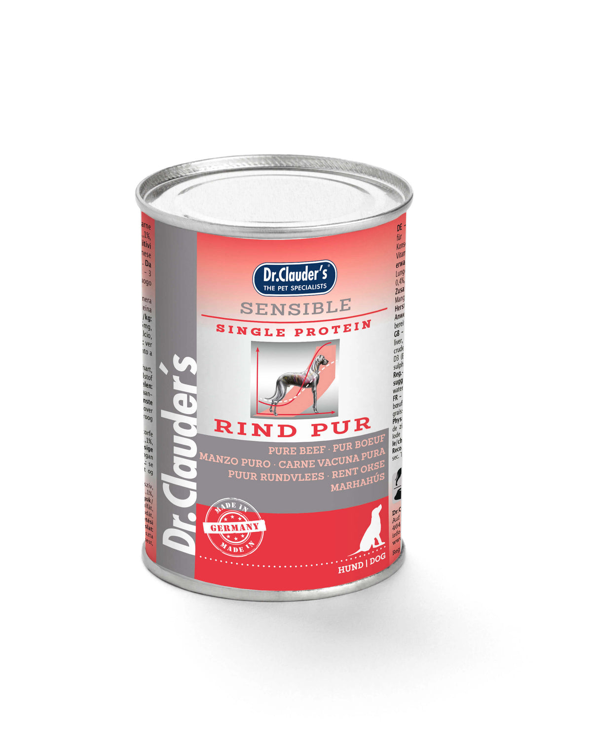Dr.Clauder’s | Selected Meat Sensible, res para perros · lata de 400 g