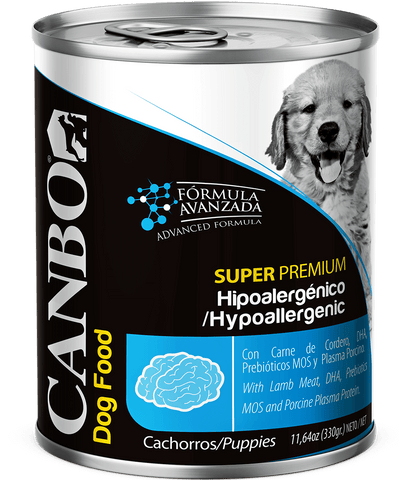 Canbo Paté Hipoalergénico, cachorros – lata frontal