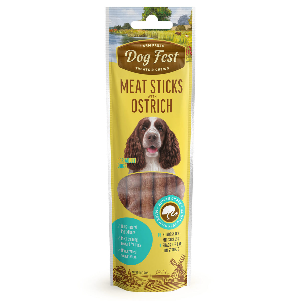 Dog Fest | Barritas de carne con avestruz para perros adultos