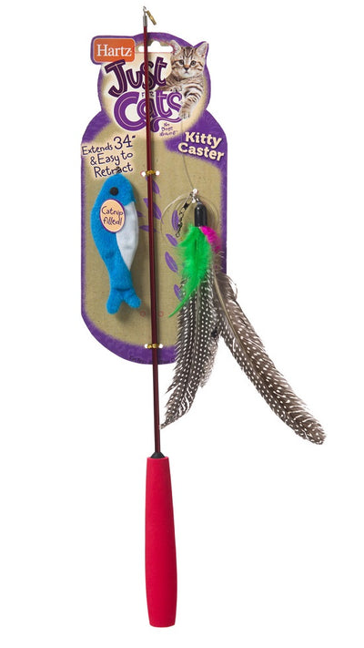 Hartz | Just For Cats Kitty Caster juguete tipo caña para gatos