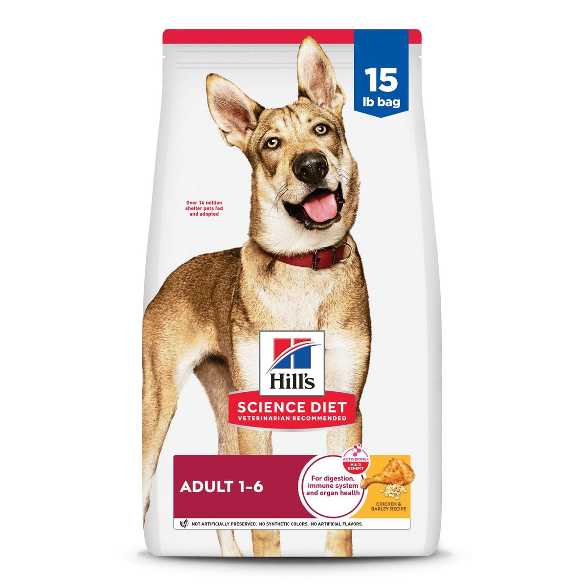 Hill's Science Diet | Alimento seco para perros adultos Adult. Receta de pollo y cebada.