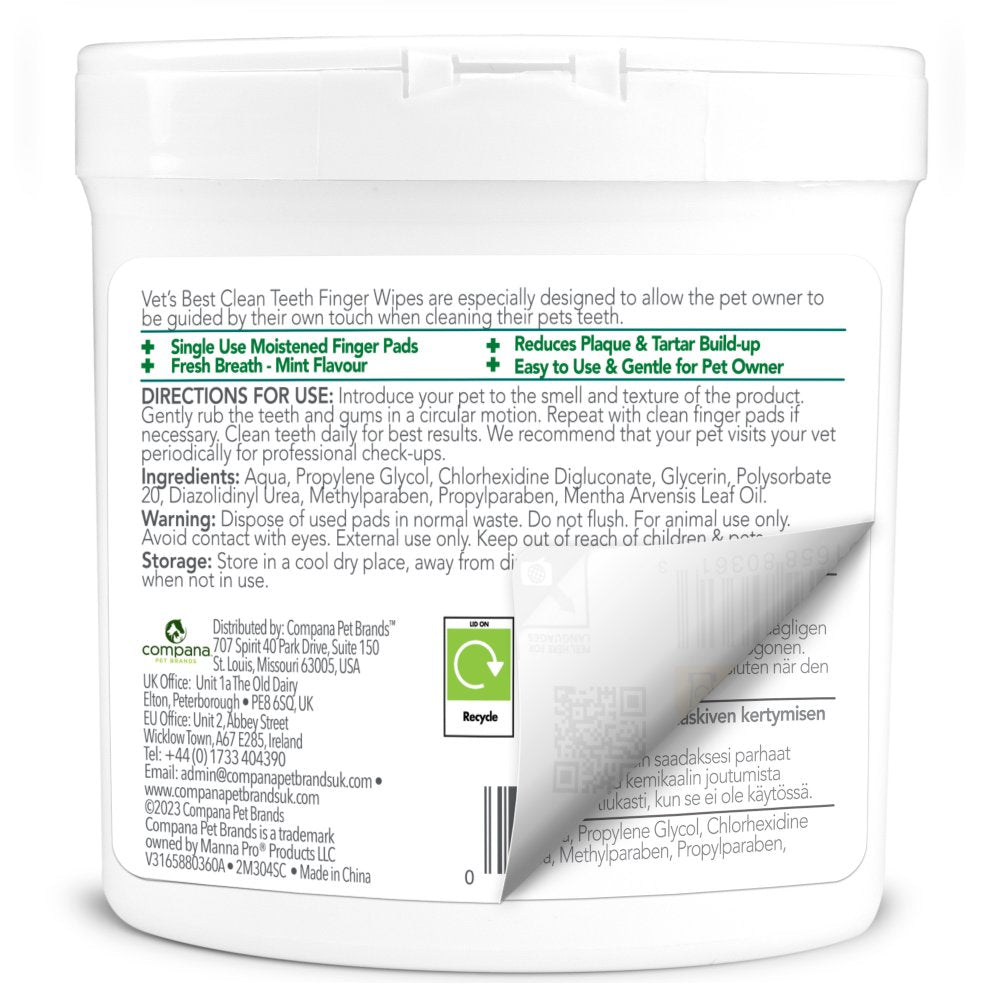 Vet's Best Clean Teeth Finger Pads — apertura