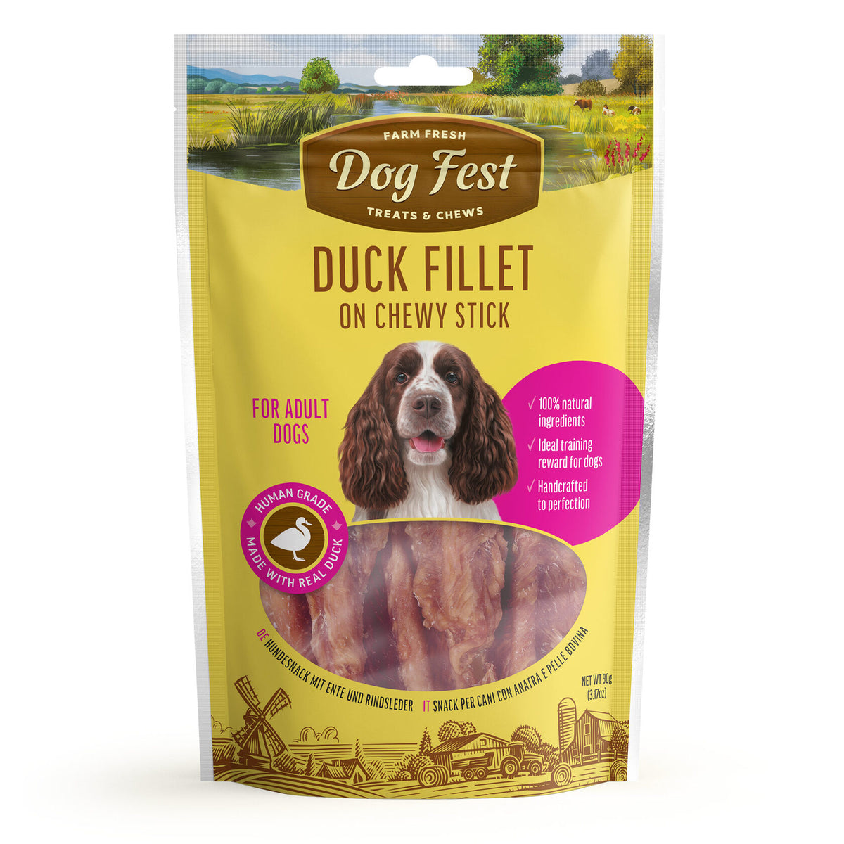 Dog Fest | Filete de pato sobre palito masticable para perros adultos