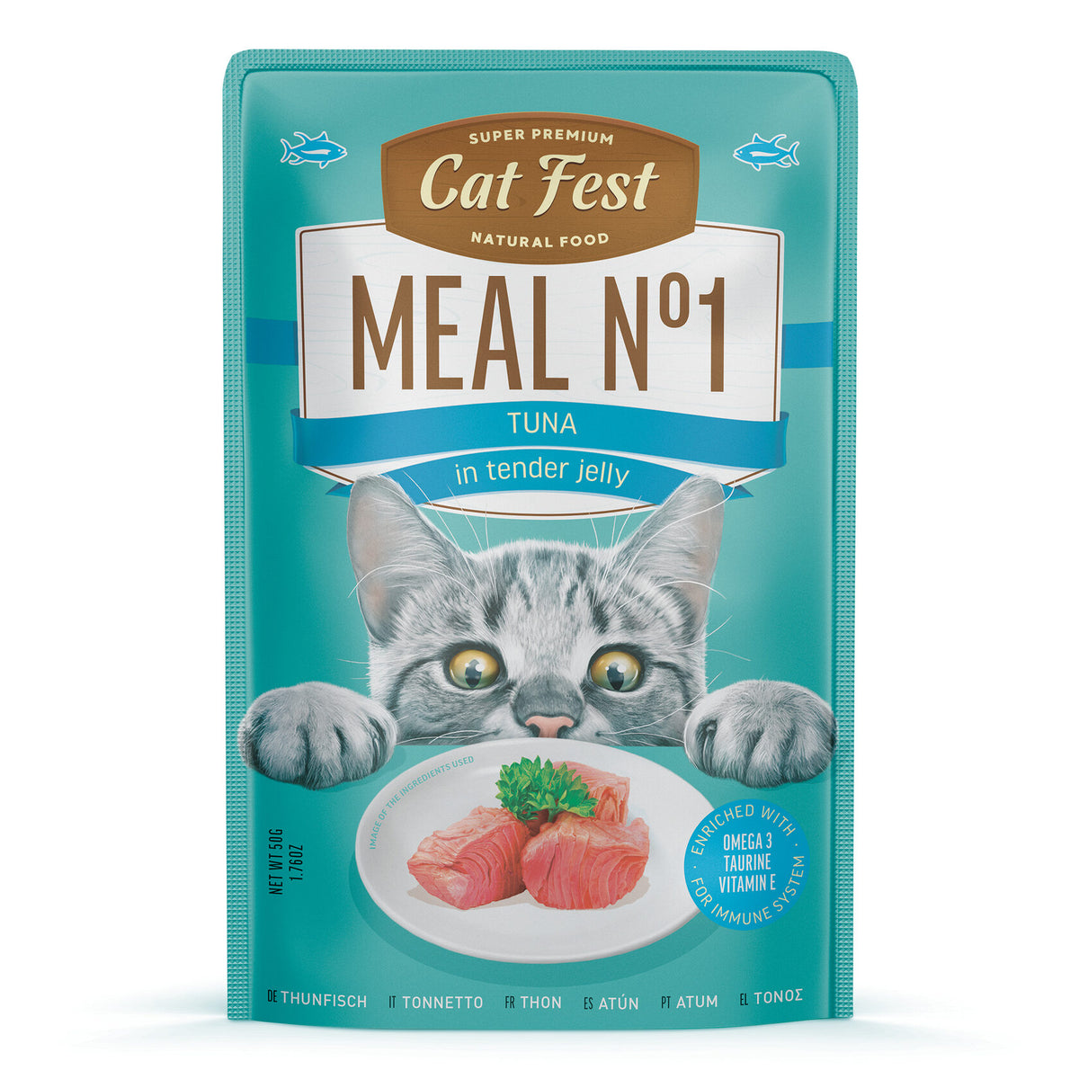 Cat Fest | Atún en gelatina suave para gatos (Meal No 1)
